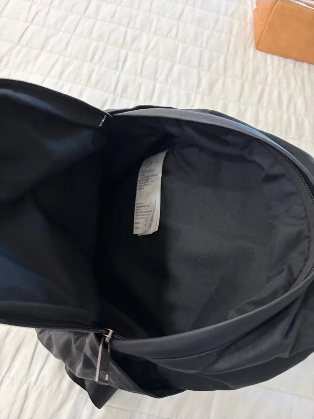Abercrombie & Fitch Black Faux Leather Mini Backpack